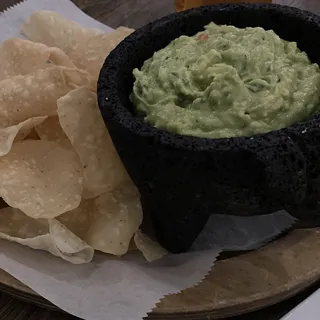 Dinner Guacamole and Chips
