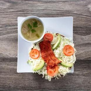 Tlayuda la bendición (cecina)