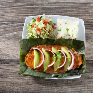 Filete en hoja de plátano