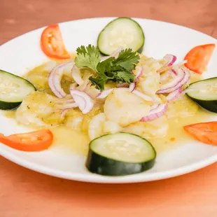 Scallop Aguachile Carpaccio