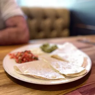 a plate of food on a table