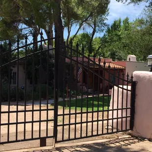 Front gates and front of house at Casa Paloma