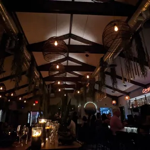 the interior of a restaurant