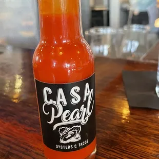 House made hot sauce
