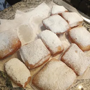 Homemade beignets