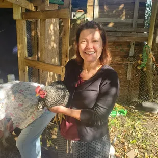 my wife with one of the girls