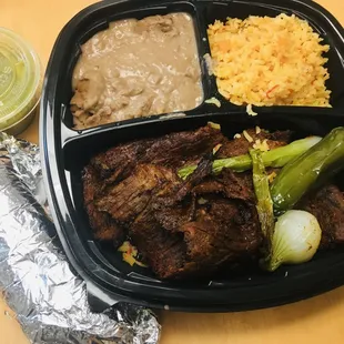 a meal in a plastic container