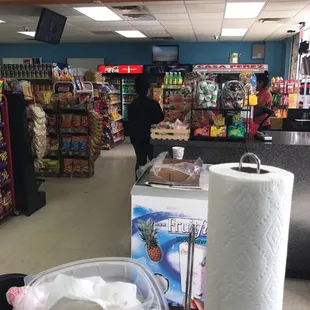 the inside of a grocery store