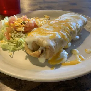 My spinach chimichanga