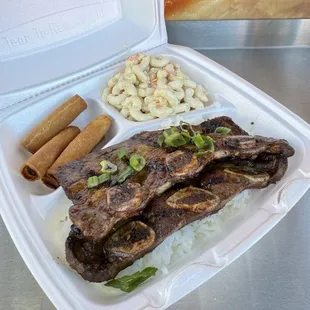 Beef Short Rib and Lumpia Plate