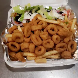 calamari dinner