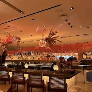 sushi and sashimi, interior