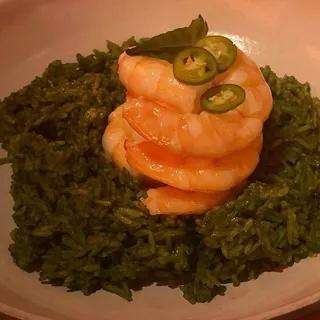 SHRIMP & GREEN RICE