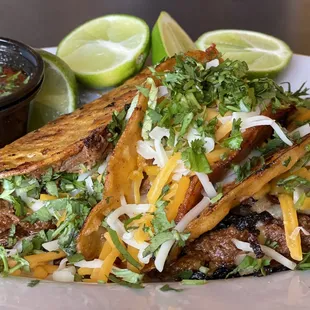 Birria Taco Plate, served with consomme