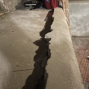 Water damage and mold.