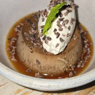 Chocolate flan