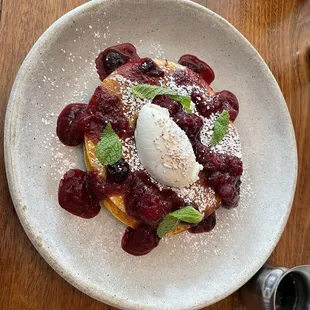 Blueberry Cornmeal Pancakes