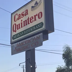 Outside sign