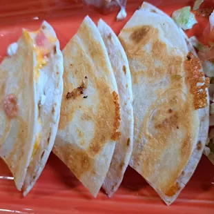 Seafood quesadilla