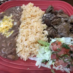 My steak with chorizo. It was great. The chorizo added some great taste to the steak, which was delicious on its own.