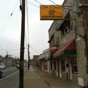 a view of a city street
