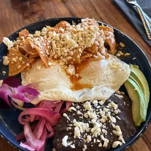 Classic Chilaquiles expected more salsa, besides that looking good