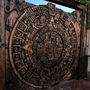 Outside courtyard door is unreal.