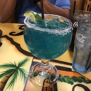 Blue curaçao margarita