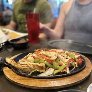 Chicken fajitas