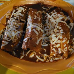 Pork Tamales with red sauce