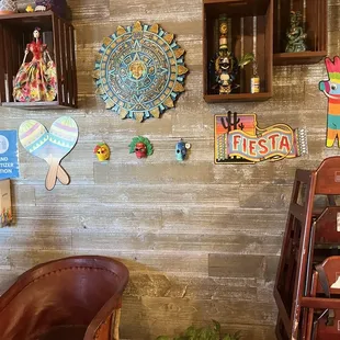 a chair and a table in a room