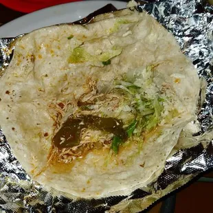 Chicken Taco.  Pathetic.