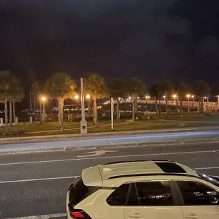 View from an outside table