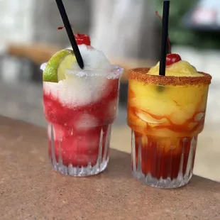 Prickly pear margarita &amp; mangonada