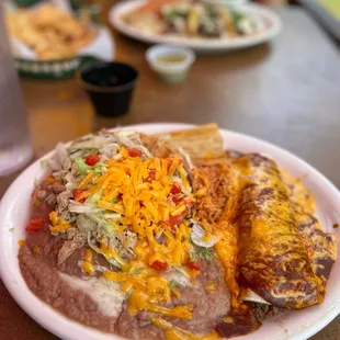 Combo Dinner (chicken Taco, Carne Asada Enchilada, Pork Tamale)