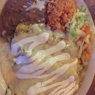Green Chicken Enchiladas