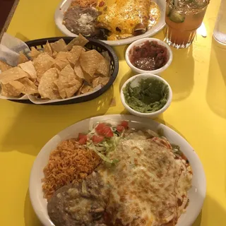 Vegetarian Enchilada Platter