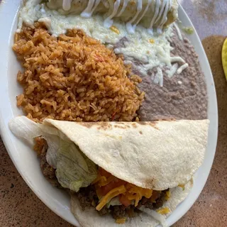 Crispy or Soft Taco (chicken or Beef)