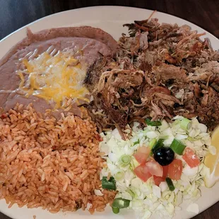 This is my Carnitas there was so much abundance I couldn&apos;t eat it all. This made two meals for me and it was the best