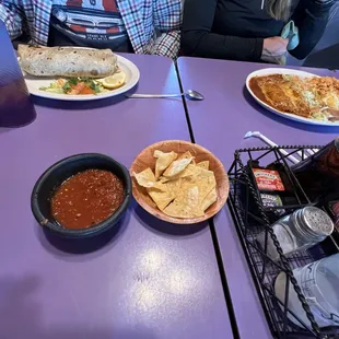 Burro &amp; Enchilada Combination Plate