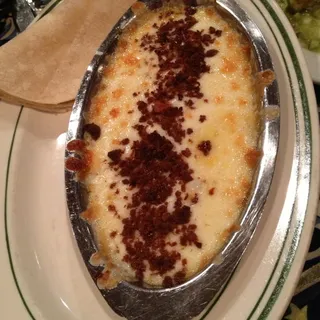 Baked Cheese with Mexican Chorizo and Corn Tortillas