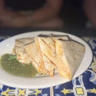Grilled Quesadillas of Cheese and Roasted Poblano Peppers
