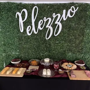 We cater and include appetizers