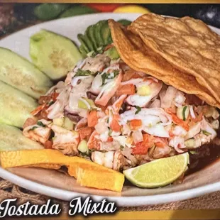 Seafood Tostada!!
