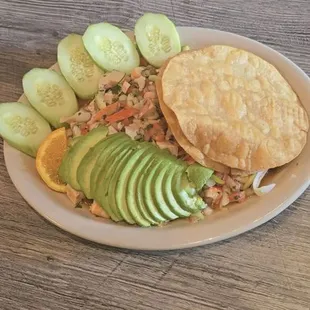 Tostada Mixta (seafood)