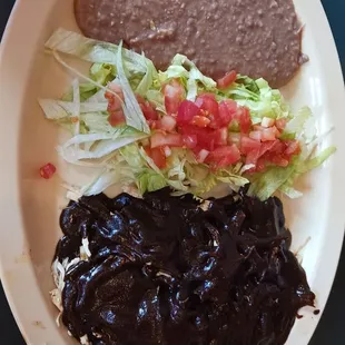 Molé pollo entreé (warn tortillas on the side, not in the picture)