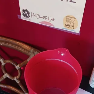 A hot chocolate stand as a part of the hot chocolate walk in Antioch