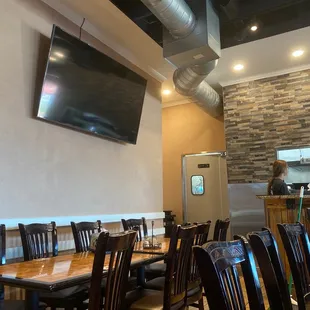 the dining area of a restaurant