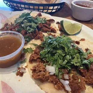 Chorizo and Asada Taco