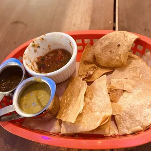 Hearty Chips and excellent chunky salsa